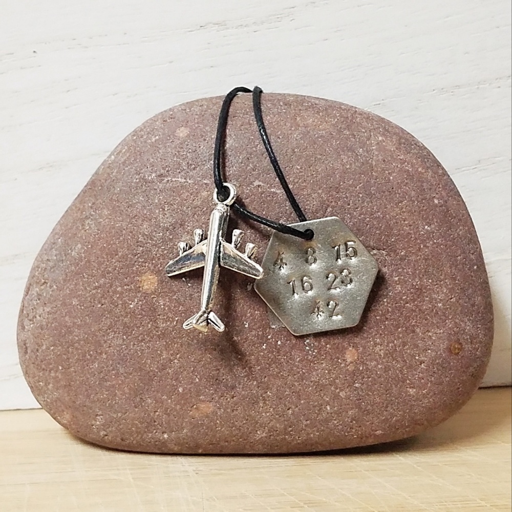 Lost tv show inspired charm necklace